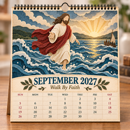 ✝️ 2027 A Year With Jesus Wall Calendar