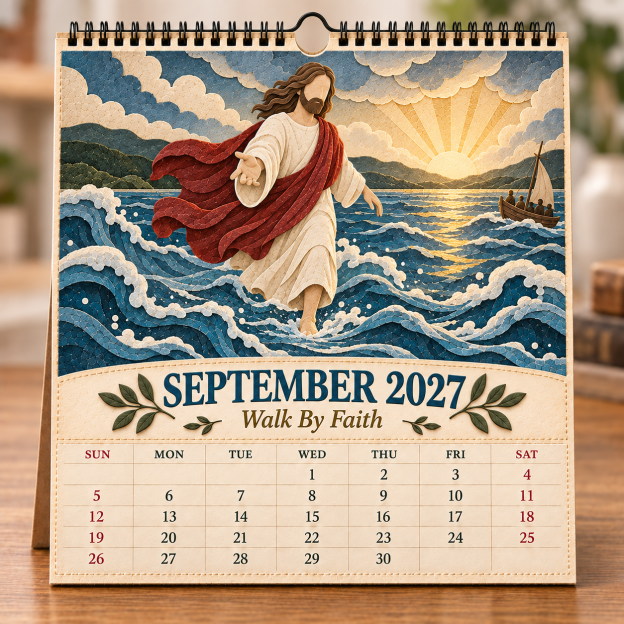 ✝️ 2027 A Year With Jesus Wall Calendar