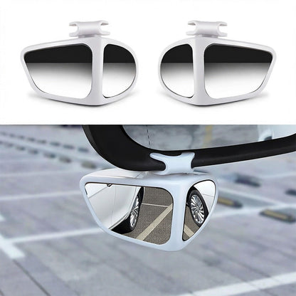 🚗 360° Blind Spot Wide-Angle Rearview Mirror – Adjustable Clip-On Car Auxiliary Mirror for Parking, Reversing & Side View Assistance