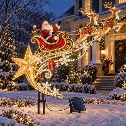 🎄 Christmas Magic Lighted Garden Stakes – Enchanting Outdoor Holiday Yard Décor ✨