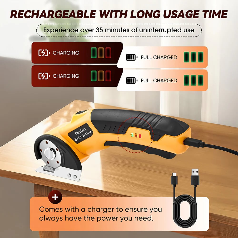 🔥Cordless Electric Scissors with Two Blades