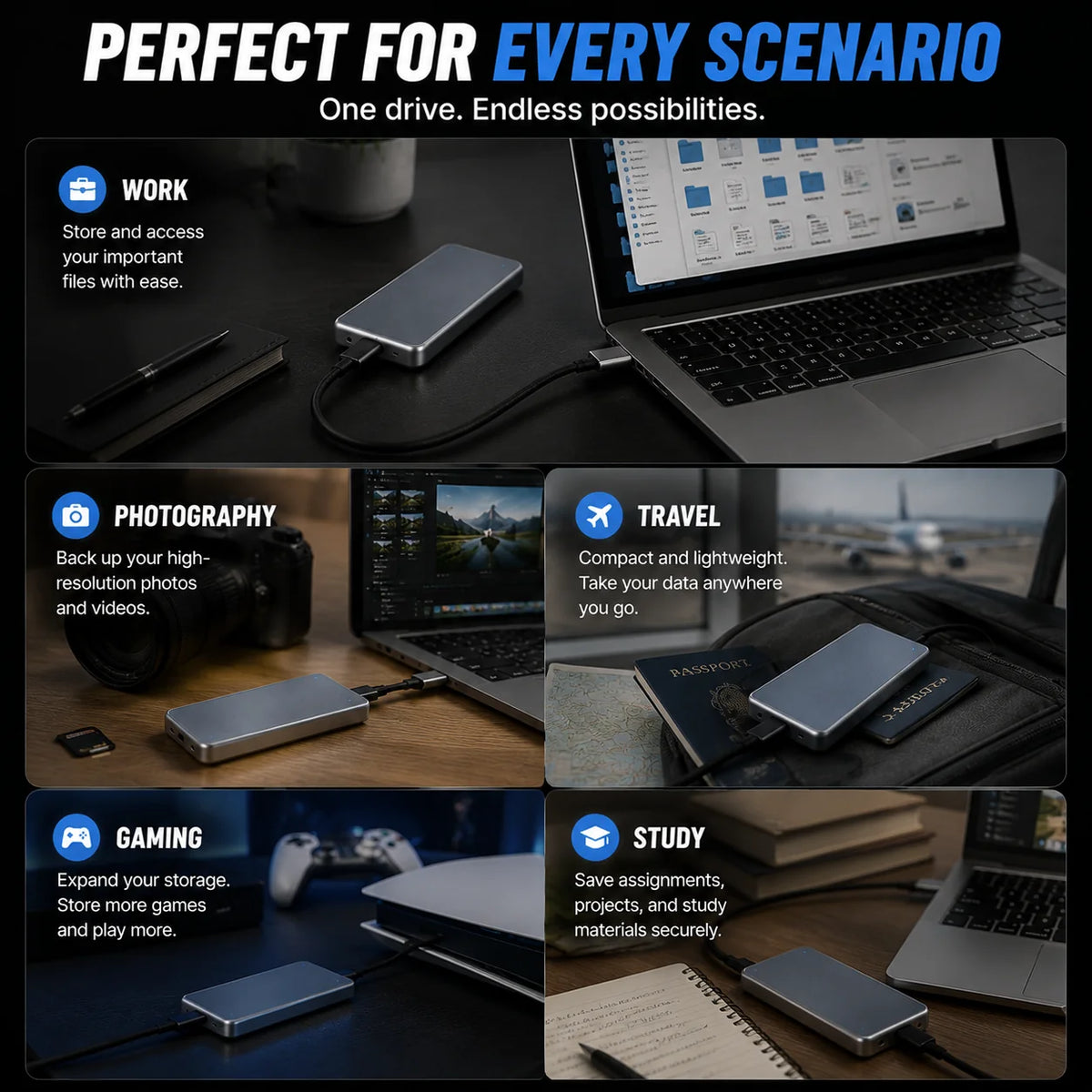 🔥Portable External SSD – Protect Your Photos, Videos & Important Files