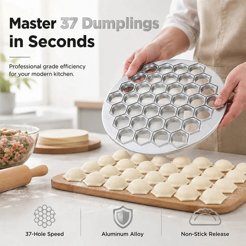 🥟 37-Hole Quick Dumpling Maker – Make 37 Dumplings at Once
