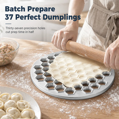 🥟 37-Hole Quick Dumpling Maker – Make 37 Dumplings at Once