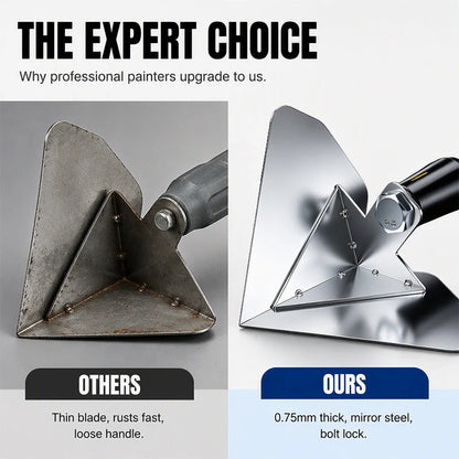 🎁💥Stainless Steel Corner Trowel – Precise Corner Finishing, Anti-Rust, Ergonomic Handle ✨