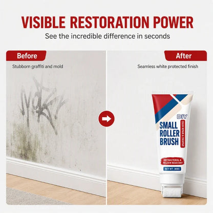 🔥PROMO 49%! Waterproof wall repair paste 🧱 With built-in roller, easy repair without extra tools ✨🖌️