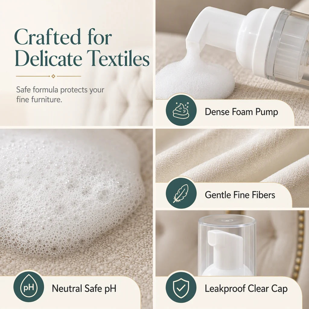 Waterless Fabric Cleaning Foam 60ml and Towel Set