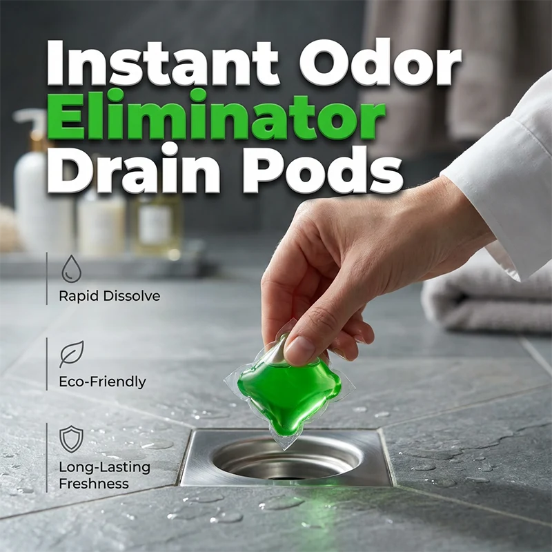 🥳HOT SALE💞50K+ SOLD!🏠Drain Deodorizer Pods – Instant fresh scent, no harsh chemicals