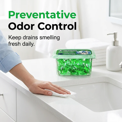 🥳HOT SALE💞50K+ SOLD!🏠Drain Deodorizer Pods – Instant fresh scent, no harsh chemicals