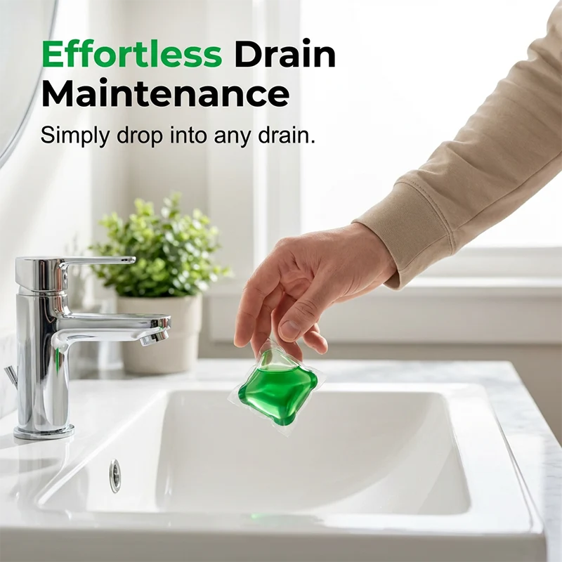 🥳HOT SALE💞50K+ SOLD!🏠Drain Deodorizer Pods – Instant fresh scent, no harsh chemicals