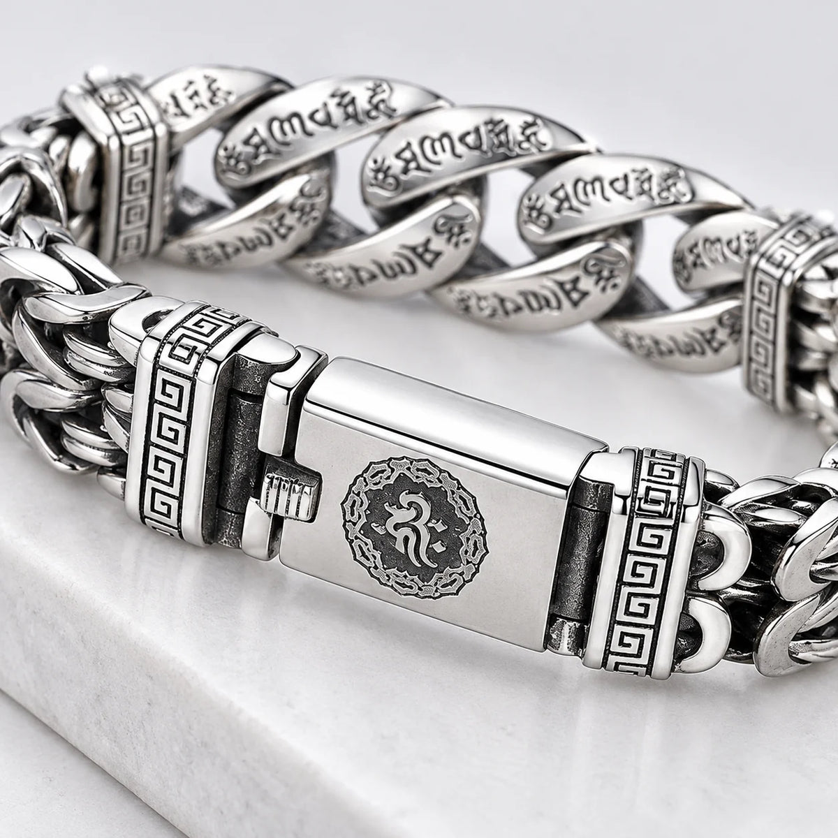Men's Retro Six-Syllable Mantra Bracelet