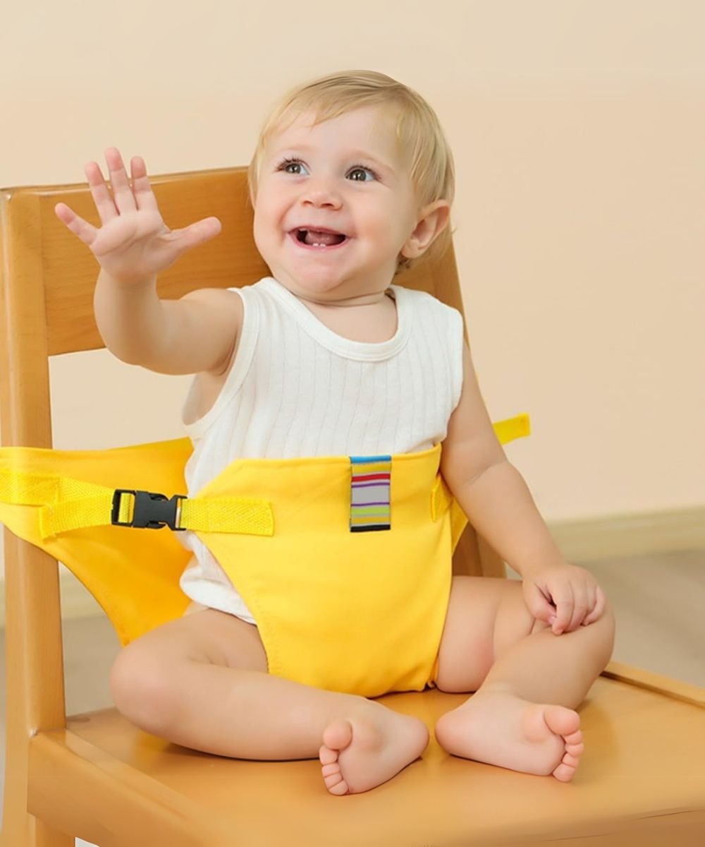 🔥Baby High Chair Seat Belts - Portable Dining Straps Holder