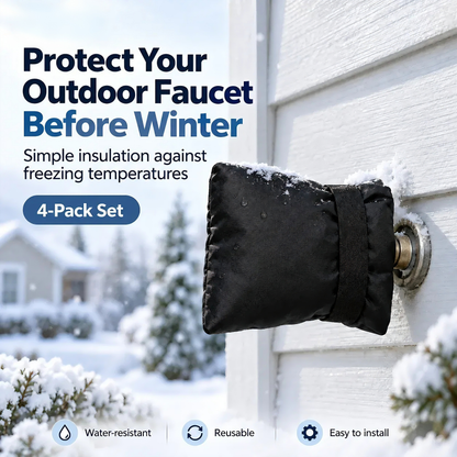 ❄️ Outdoor Faucet Cover | Winter Freeze Protection Insulated Spigot Protector