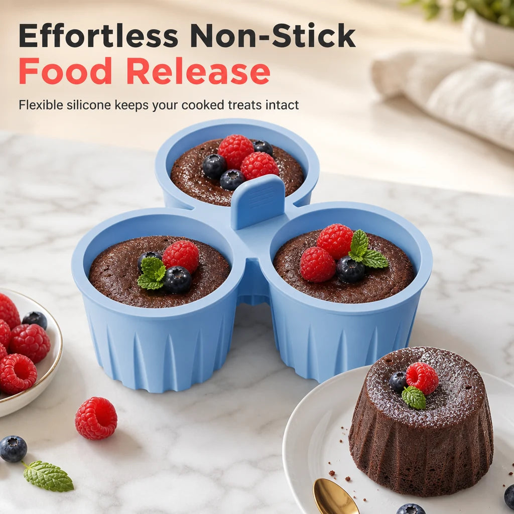 Silicone baking tin for an air fryer