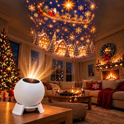 🎄 Magical Christmas Projection Night Light – Transform Any Room Into A Holiday Wonderland