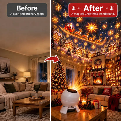 🎄 Magical Christmas Projection Night Light – Transform Any Room Into A Holiday Wonderland