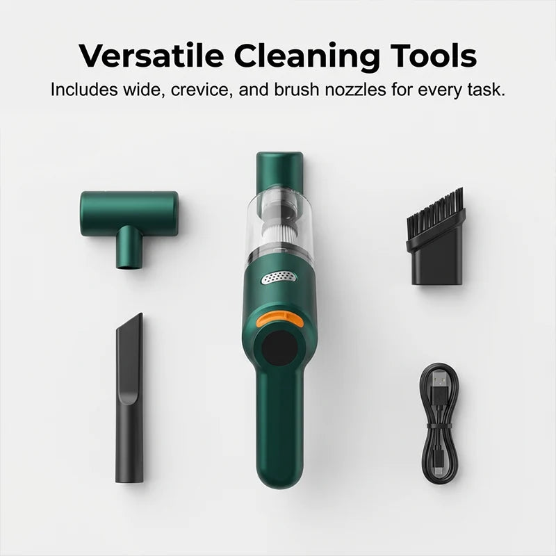 🚗💨 Cordless Car Vacuum – Powerful Pa Suction Without the Hassle!