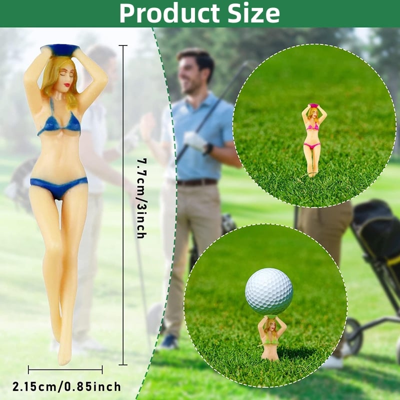 6PCS Funny Golf Tees, Mixed color