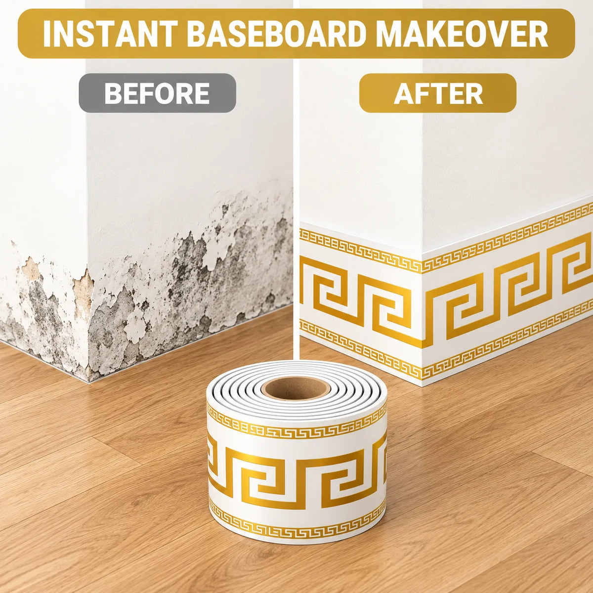 Self-Adhesive Skirting Board Border Sticker🧱🔰