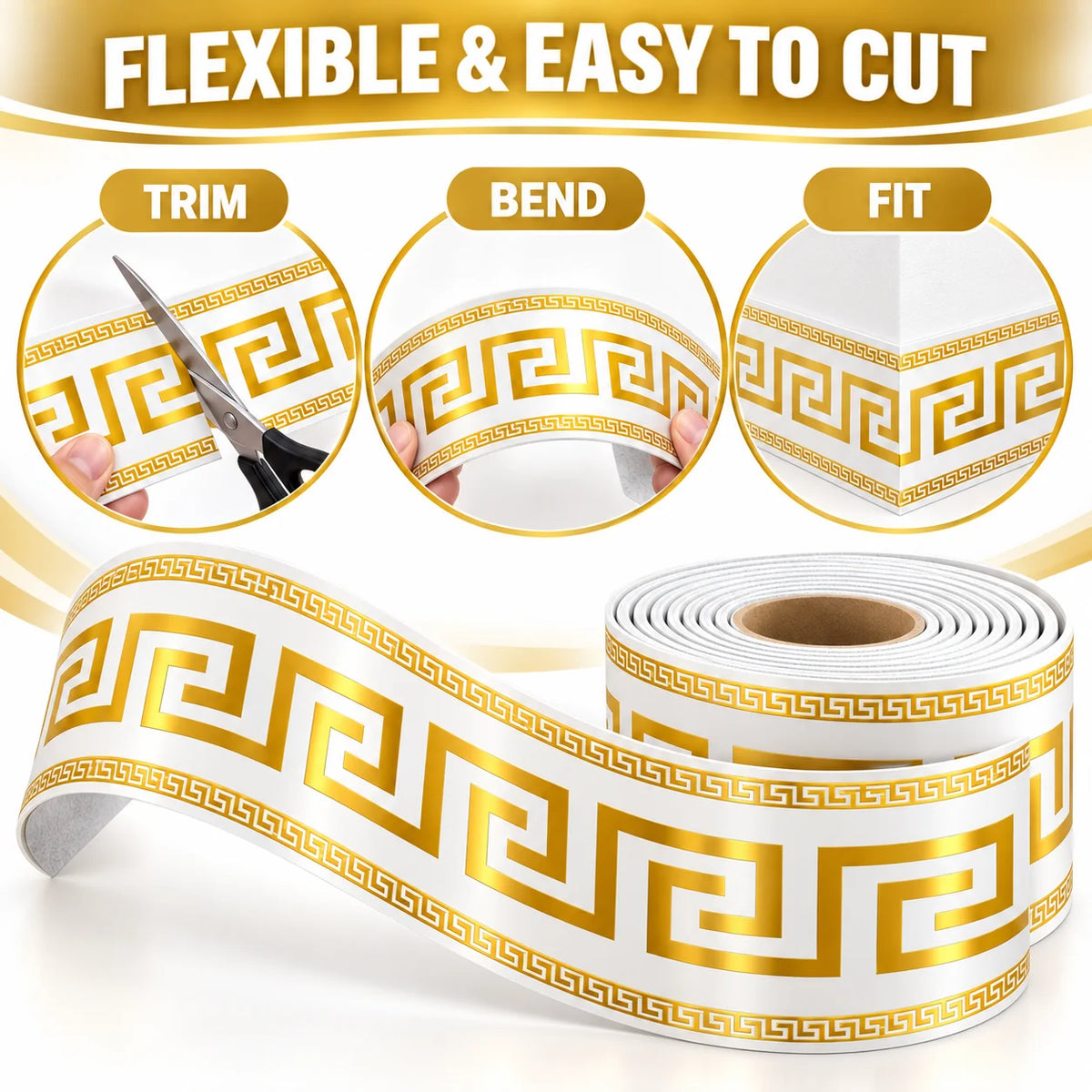 Self-Adhesive Skirting Board Border Sticker🧱🔰