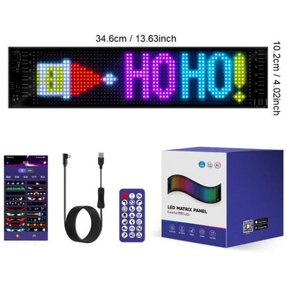 🎄 Smart LED Pixel Car Display — App-Controlled Custom Text, Colors & Animations