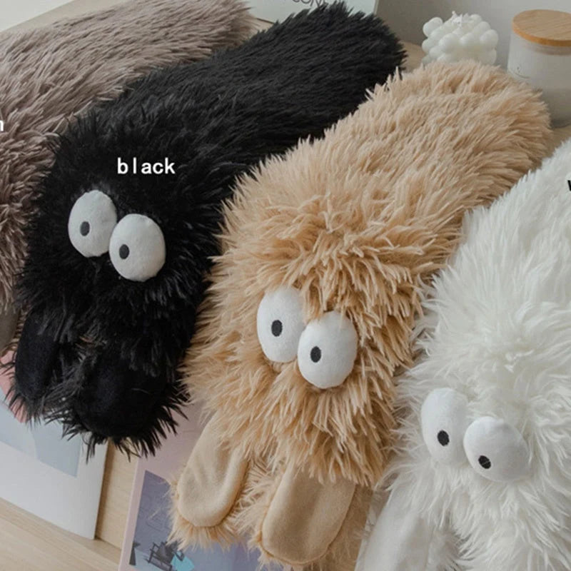 ⚡50k+ Sold💕women's Plush Slippers Socks Floor Socks Winter Home Indoor Thickened Fleece-lined Anti-slip Adult Women's Plush Snow Socks Shoe Covers