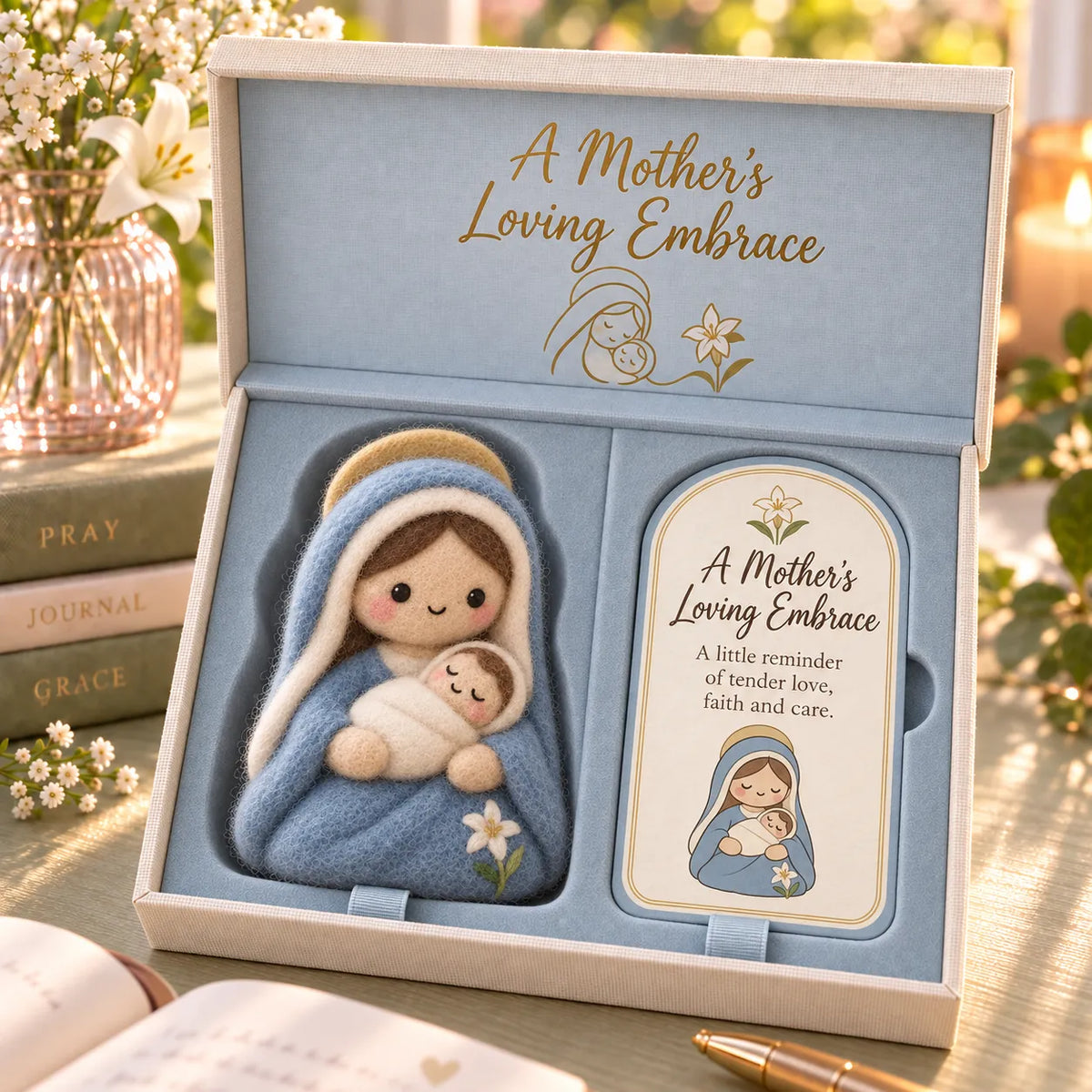 ✝️ Faith-inspired Felt Keepsake Gift Set | 6 Meaningful Designs With Matching Message Card & Gift Box 🎁
