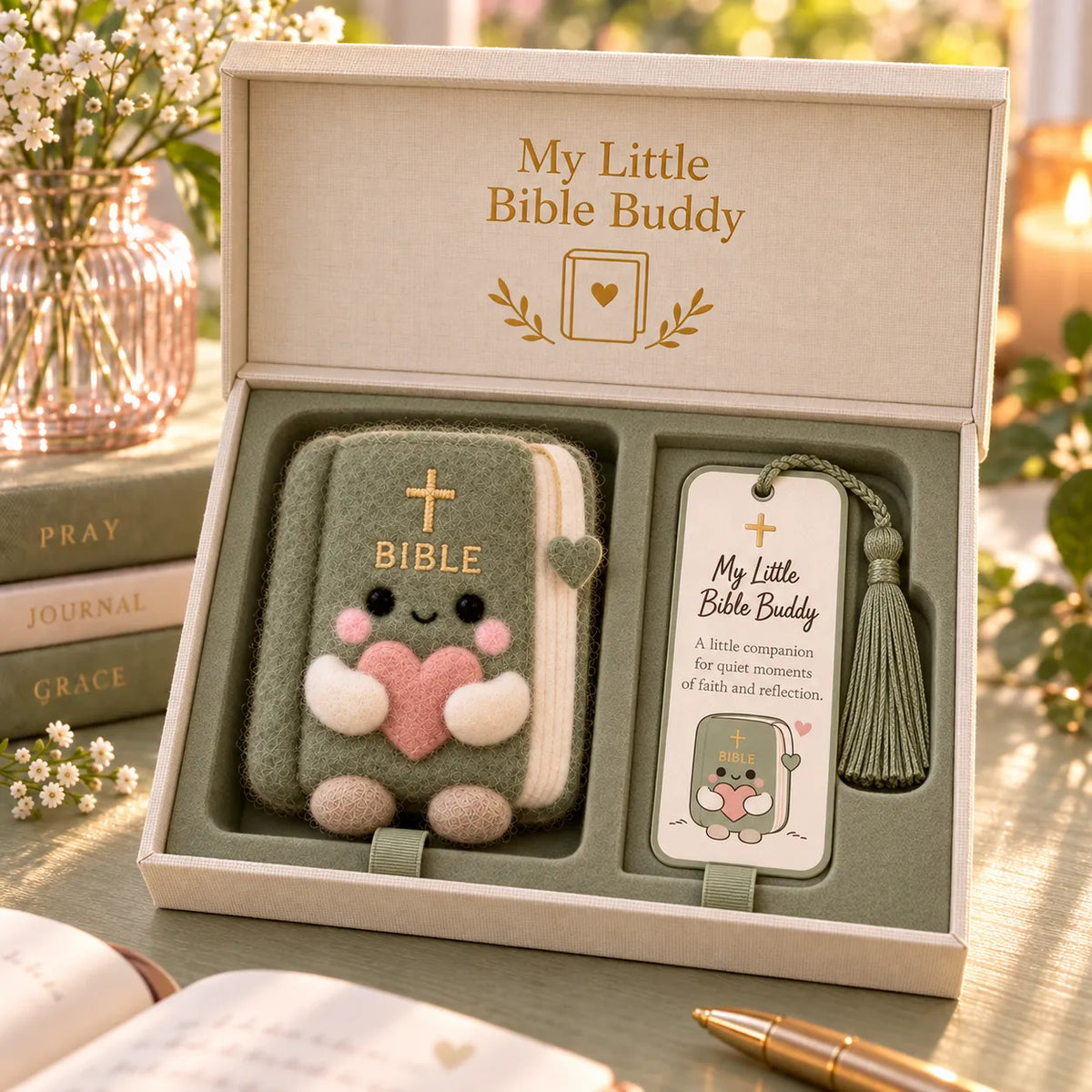 ✝️ Faith-inspired Felt Keepsake Gift Set | 6 Meaningful Designs With Matching Message Card & Gift Box 🎁