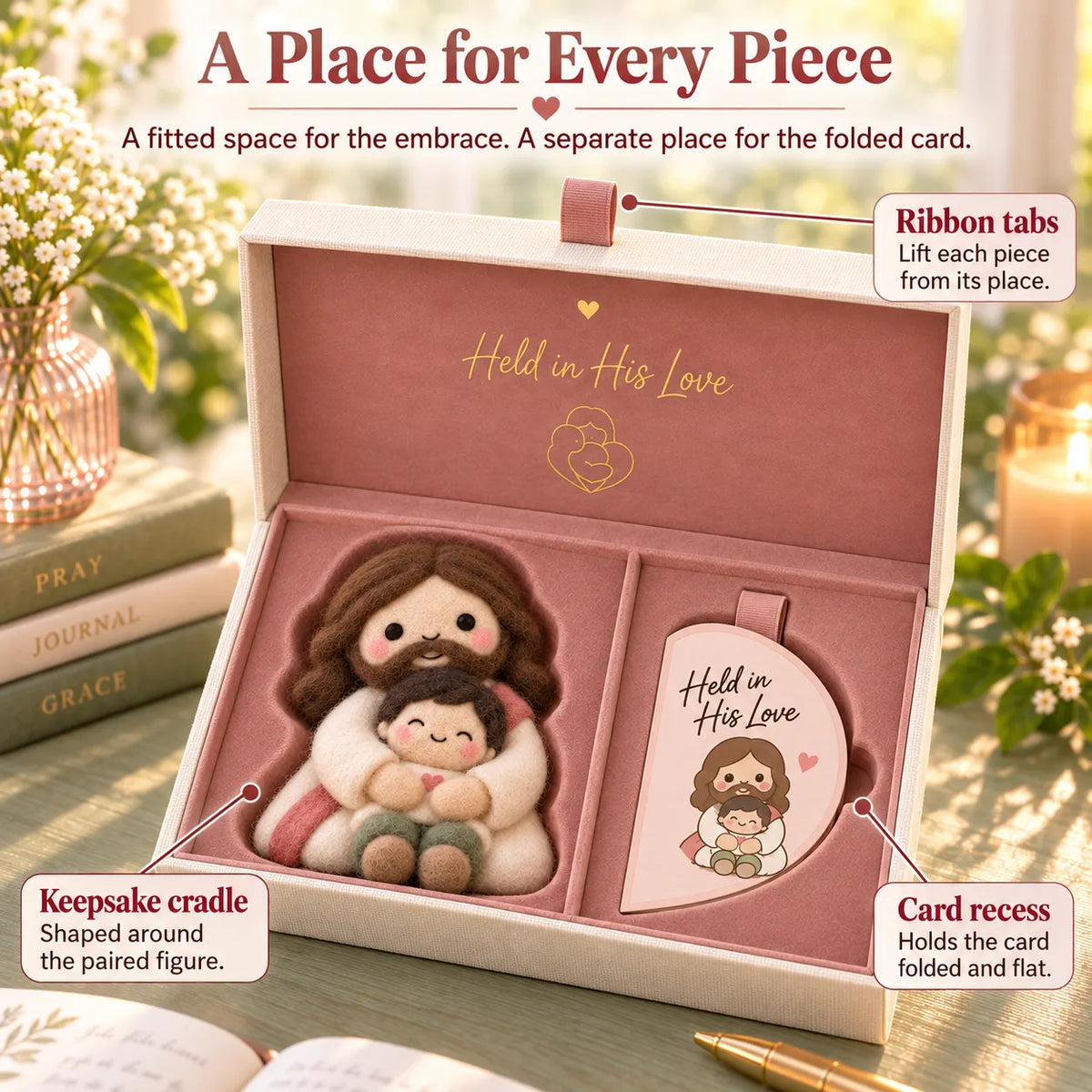 ✝️ Faith-inspired Felt Keepsake Gift Set | 6 Meaningful Designs With Matching Message Card & Gift Box 🎁