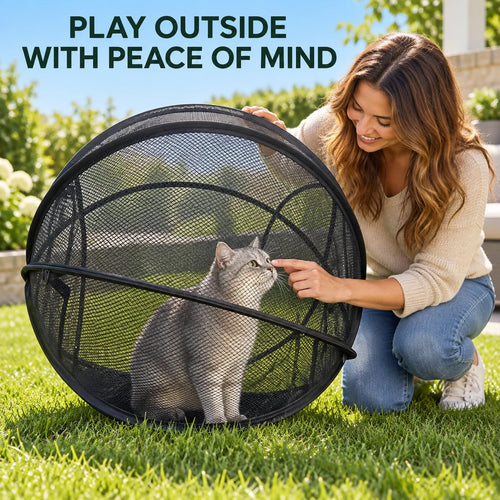 🐱🌿 Freshair Cat Haven™ – Pop-up Mesh Playpen🔥