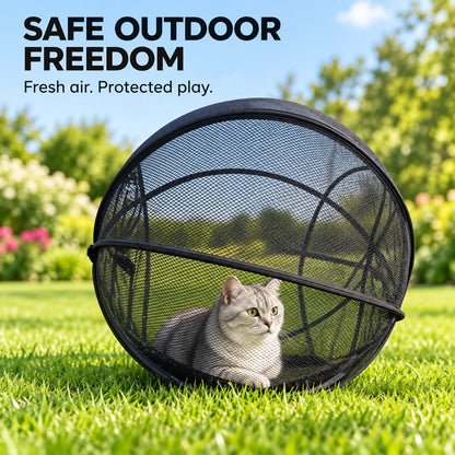 🐱🌿 Freshair Cat Haven™ – Pop-up Mesh Playpen🔥