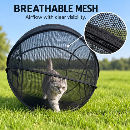 🐱🌿 Freshair Cat Haven™ – Pop-up Mesh Playpen🔥