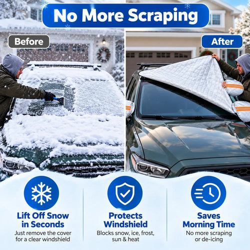 Last Day 49% OFF – 🚗 All-Season Magnetic Windshield Cover – Snow, Ice & Frost Protection