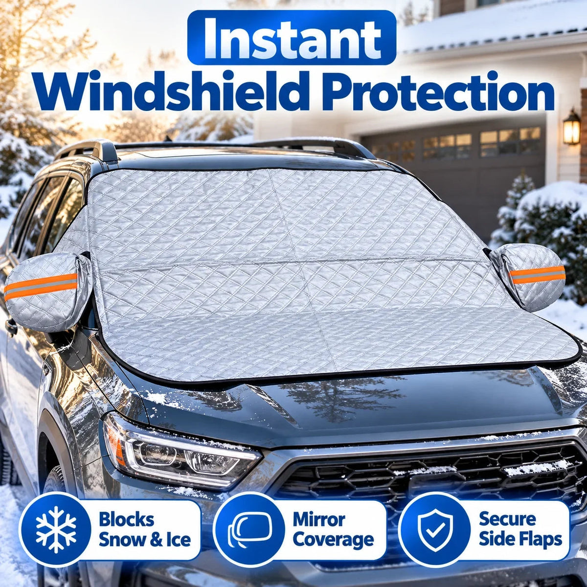 Last Day 49% OFF – 🚗 All-Season Magnetic Windshield Cover – Snow, Ice & Frost Protection