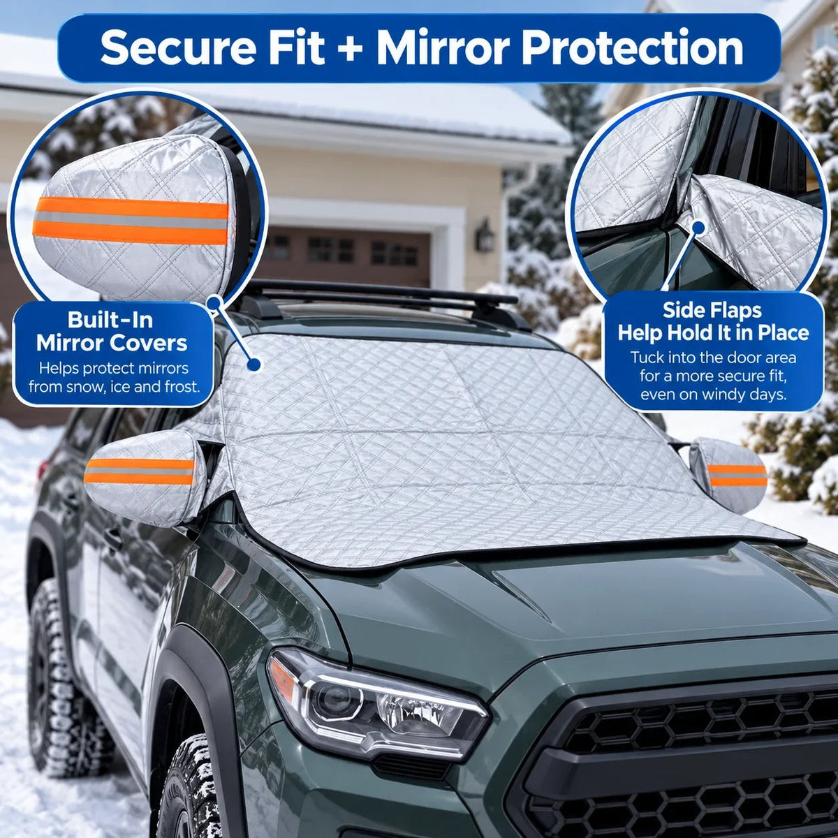 Last Day 49% OFF – 🚗 All-Season Magnetic Windshield Cover – Snow, Ice & Frost Protection