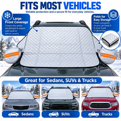 Last Day 49% OFF – 🚗 All-Season Magnetic Windshield Cover – Snow, Ice & Frost Protection