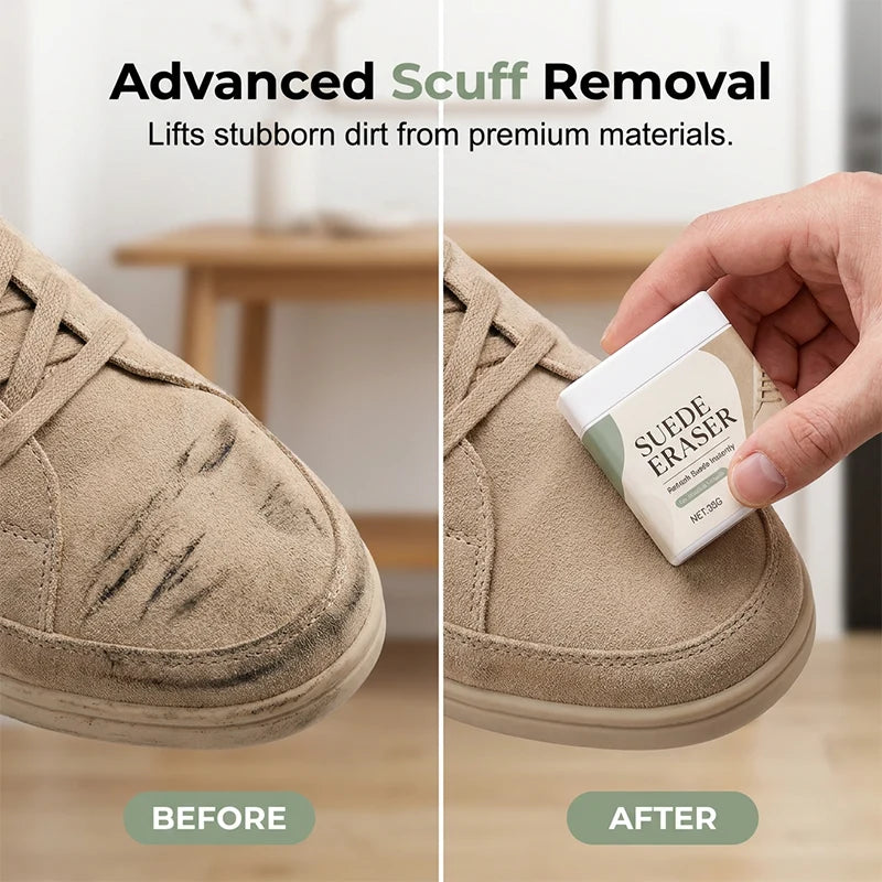 👟✨ Suede Eraser Cleaner – waterless, removes scuffs & dirt from suede, nubuck, shoes & bags. Quick & easy! 🧽✅