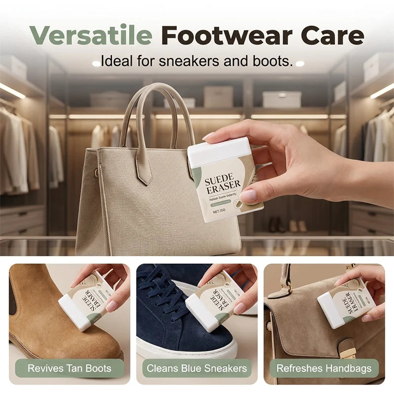 👟✨ Suede Eraser Cleaner – waterless, removes scuffs & dirt from suede, nubuck, shoes & bags. Quick & easy! 🧽✅