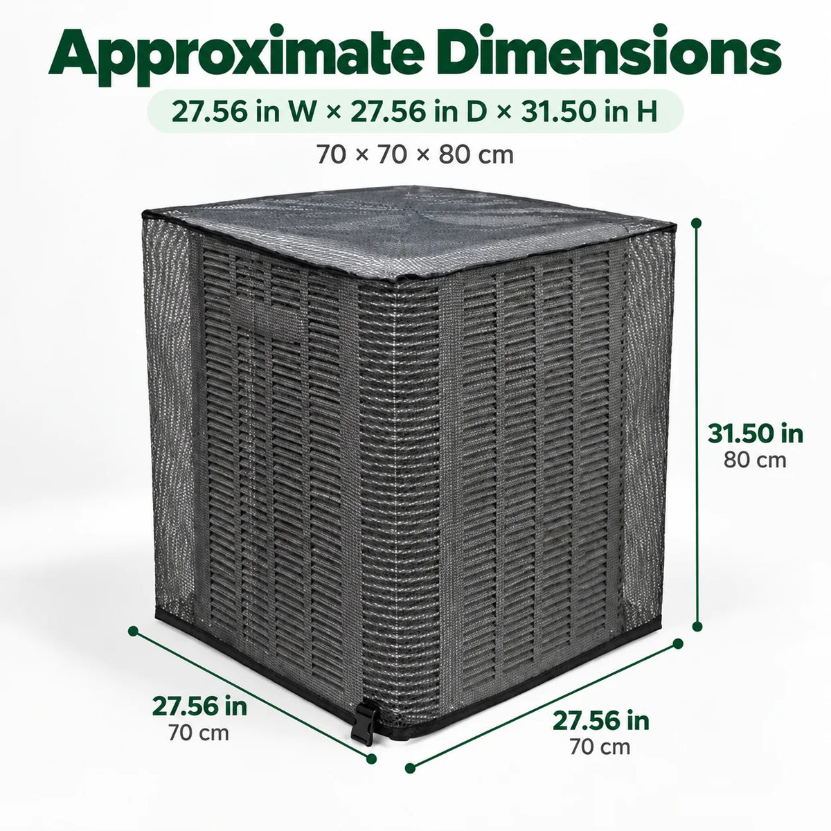 ❄️ Heavy-Duty Mesh AC Cover – All-Season Outdoor Protection
