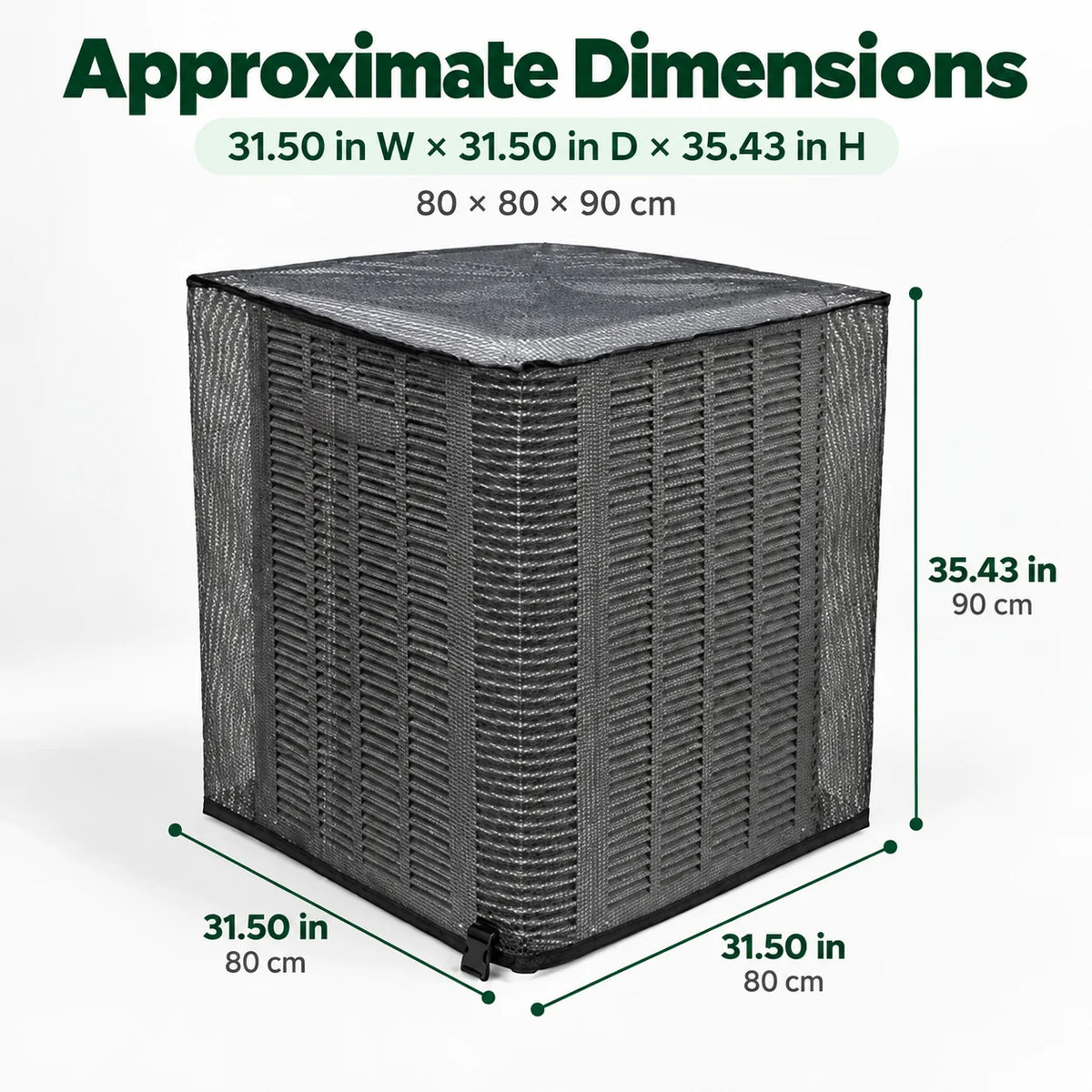 ❄️ Heavy-Duty Mesh AC Cover – All-Season Outdoor Protection