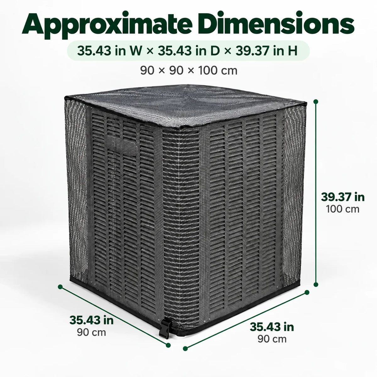 ❄️ Heavy-Duty Mesh AC Cover – All-Season Outdoor Protection