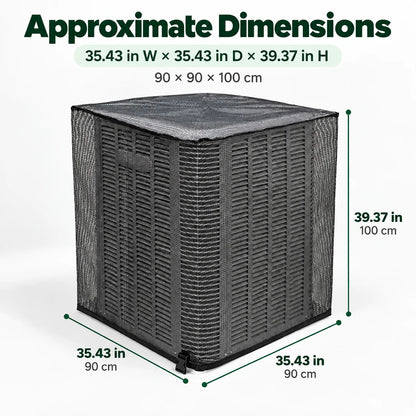❄️ Heavy-Duty Mesh AC Cover – All-Season Outdoor Protection