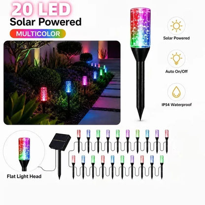 ✨Solar Pathway Lights Outdoor Crystal Bubble