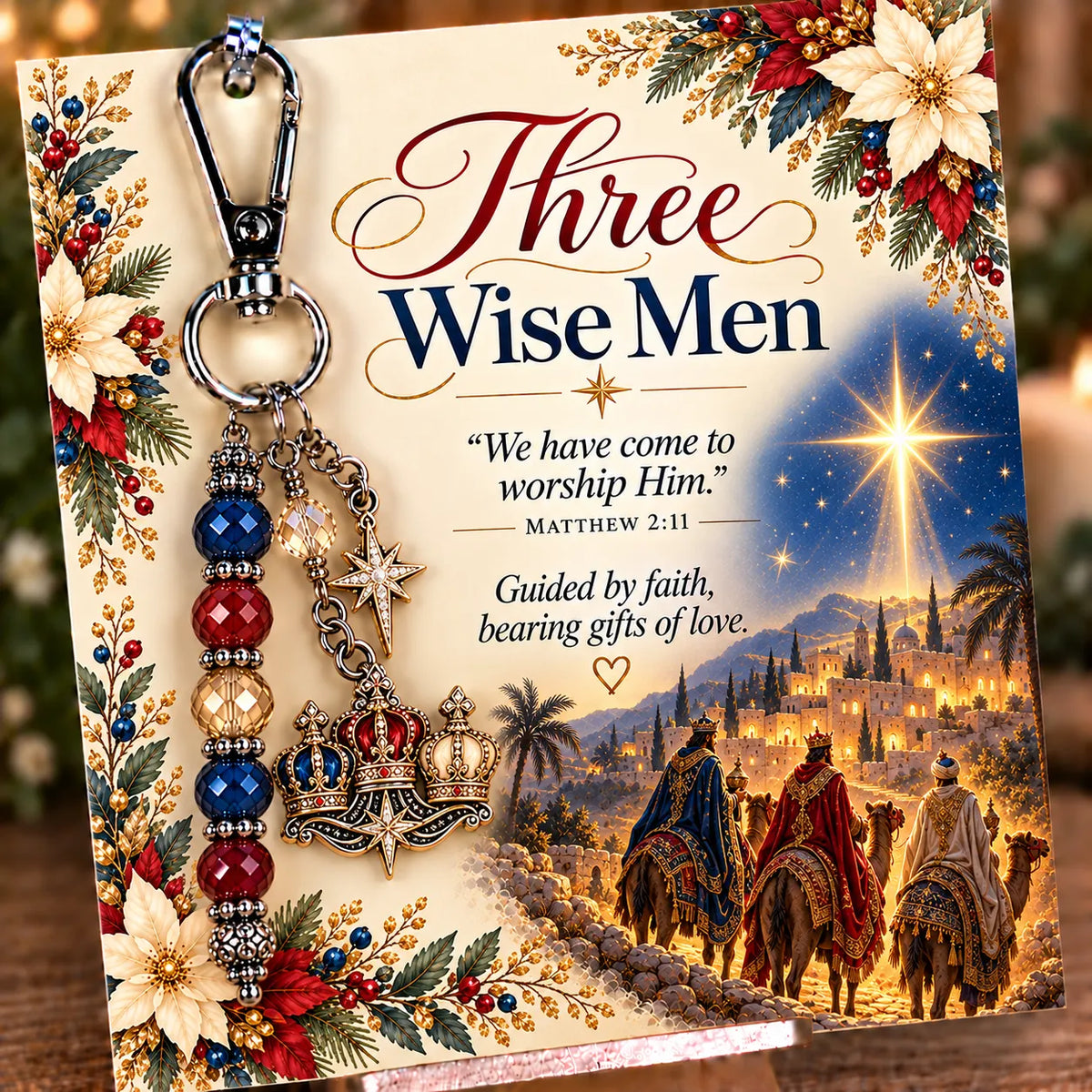 ✝️ Christian Scripture Keepsake Keychain | 23 Faith-Inspired Designs with Matching Devotional Card 🤍