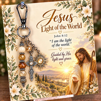 ✝️ Christian Scripture Keepsake Keychain | 23 Faith-Inspired Designs with Matching Devotional Card 🤍