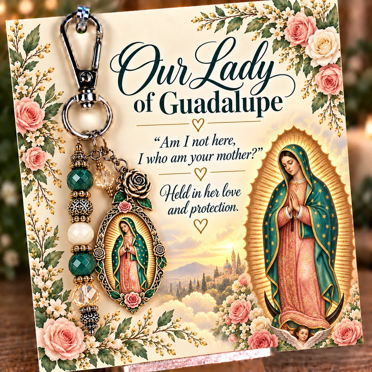 ✝️ Christian Scripture Keepsake Keychain | 23 Faith-Inspired Designs with Matching Devotional Card 🤍