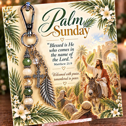 ✝️ Christian Scripture Keepsake Keychain | 23 Faith-Inspired Designs with Matching Devotional Card 🤍