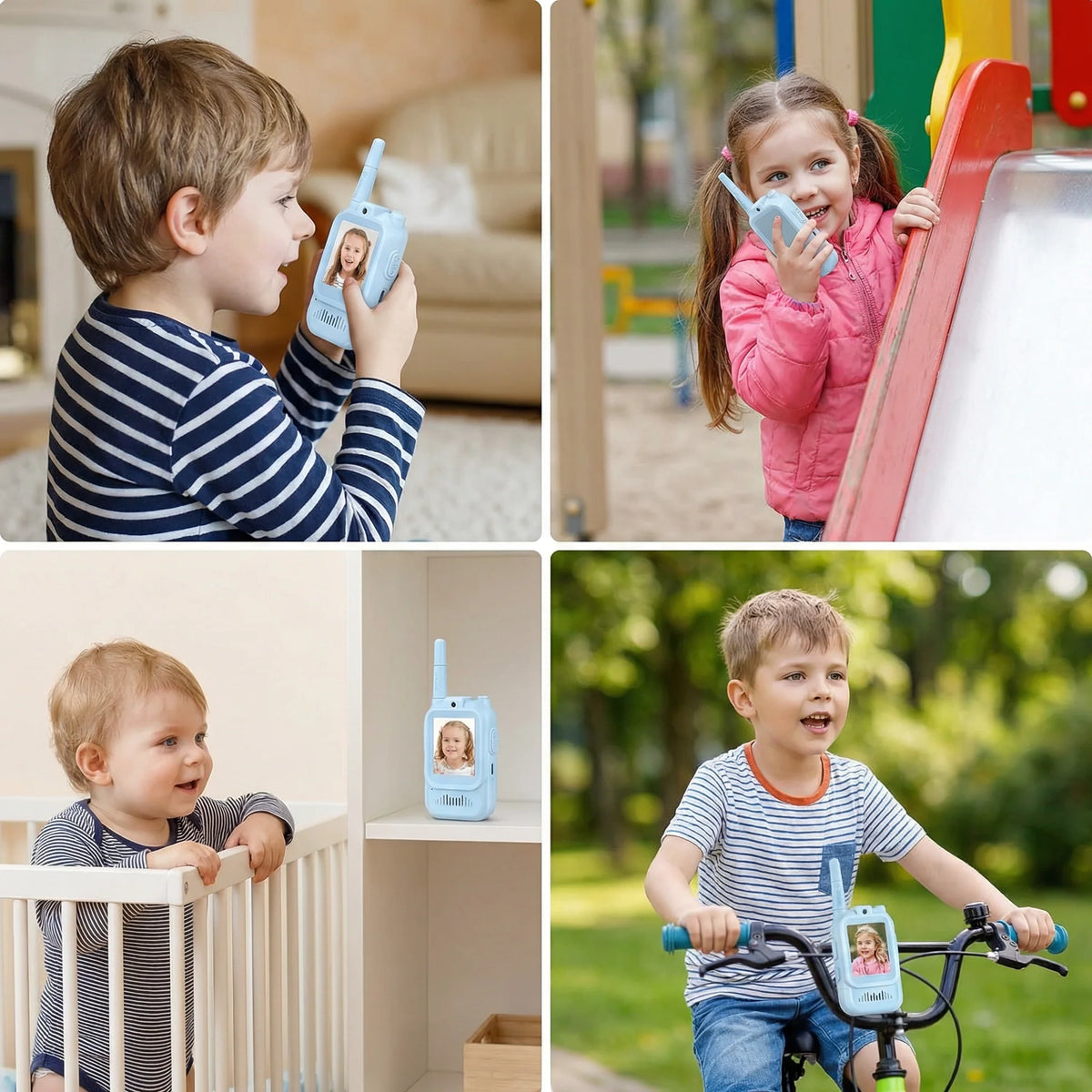✨Kids Video Walkie Talkie Set (2-Pack) – Intercom with Camera & Screen📱