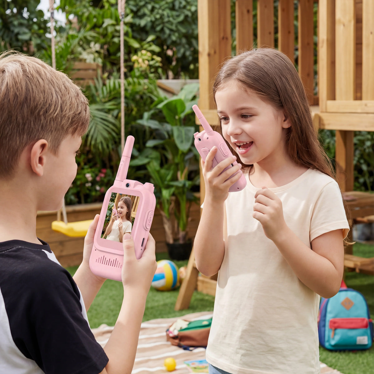 ✨Kids Video Walkie Talkie Set (2-Pack) – Intercom with Camera & Screen📱