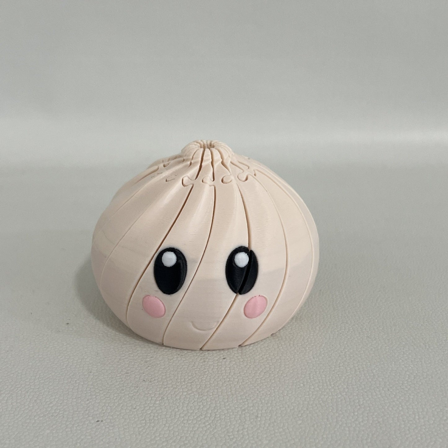 🌀 3D Printed Telescopic Fidget Dumpling - Cute Kawaii Collapsible Spiral Desk Toy & Stress Reliever